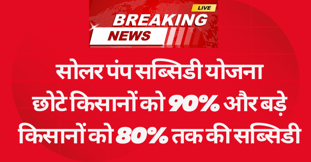 Solar Pump Subsidy Yojana 2025
